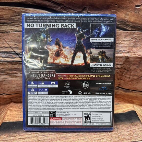 Outriders Day One Edition PS4 Game Sealed New Square Enix M Sony Playstation 4 - Picture 2 of 6